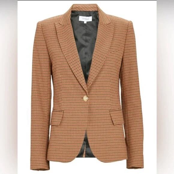 Derek Lam 10 Crosby Allie Houndstooth Blazer Size 2 - Picture 2 of 6
